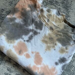 Tie-Dye Sweatshirt in Earth Tones